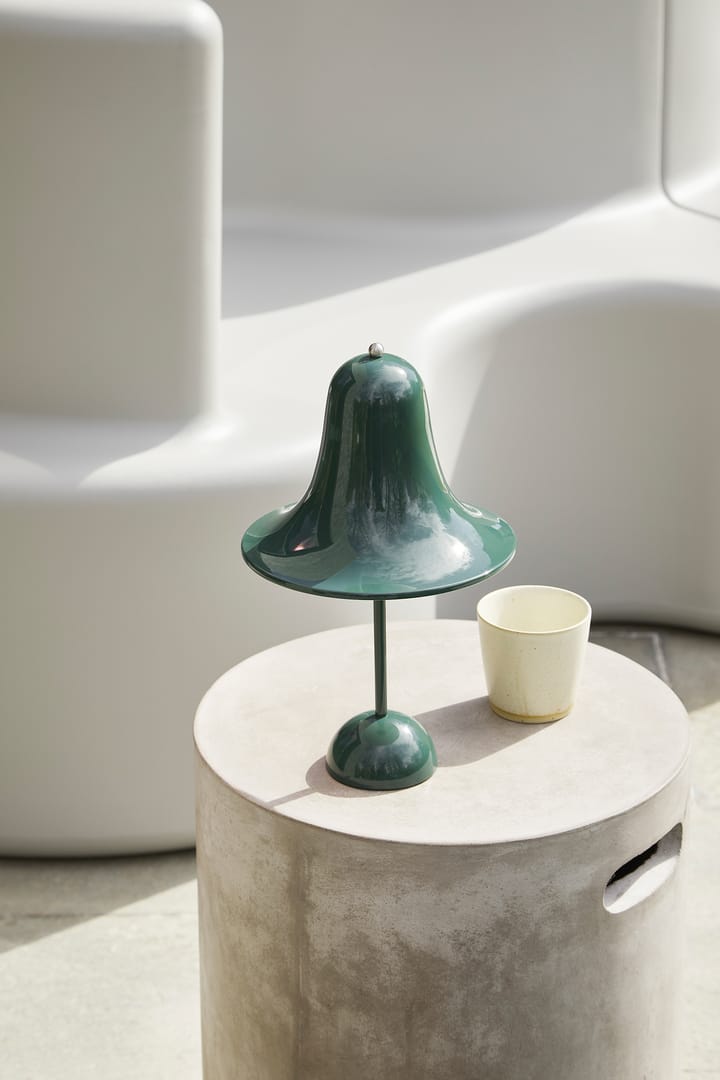 Lampe de table Pantop portable 30 cm, Dark Green Verpan