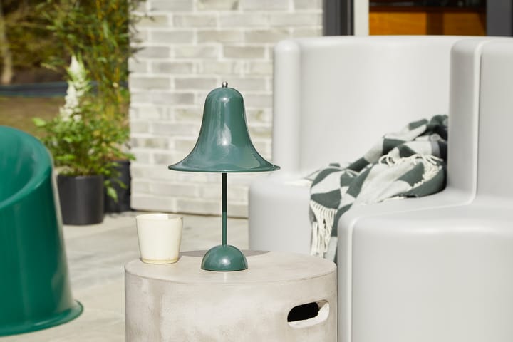 Lampe de table Pantop portable 30 cm, Dark Green Verpan