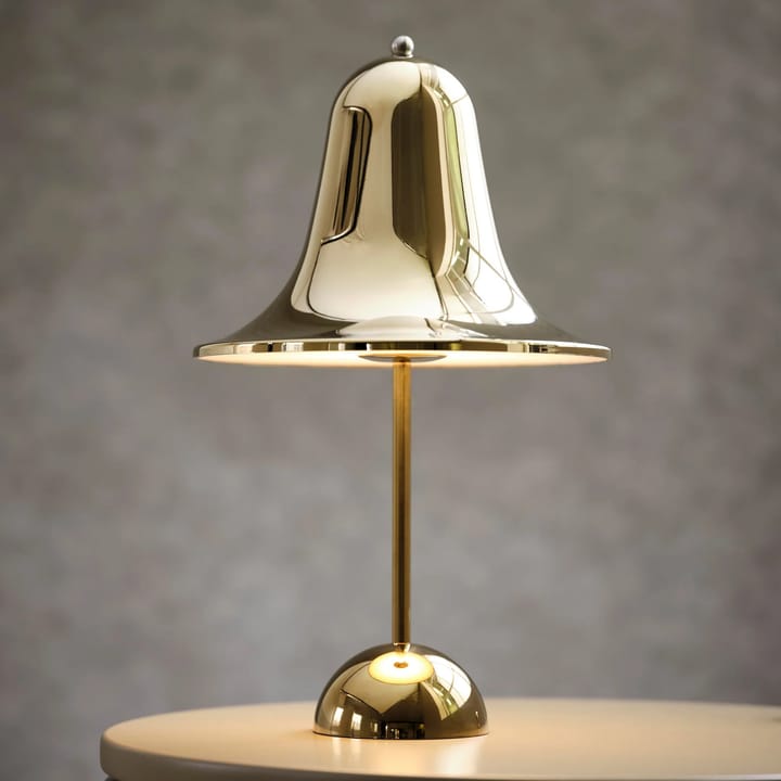 Lampe de table Pantop portable 30 cm - Shiny brass - Verpan