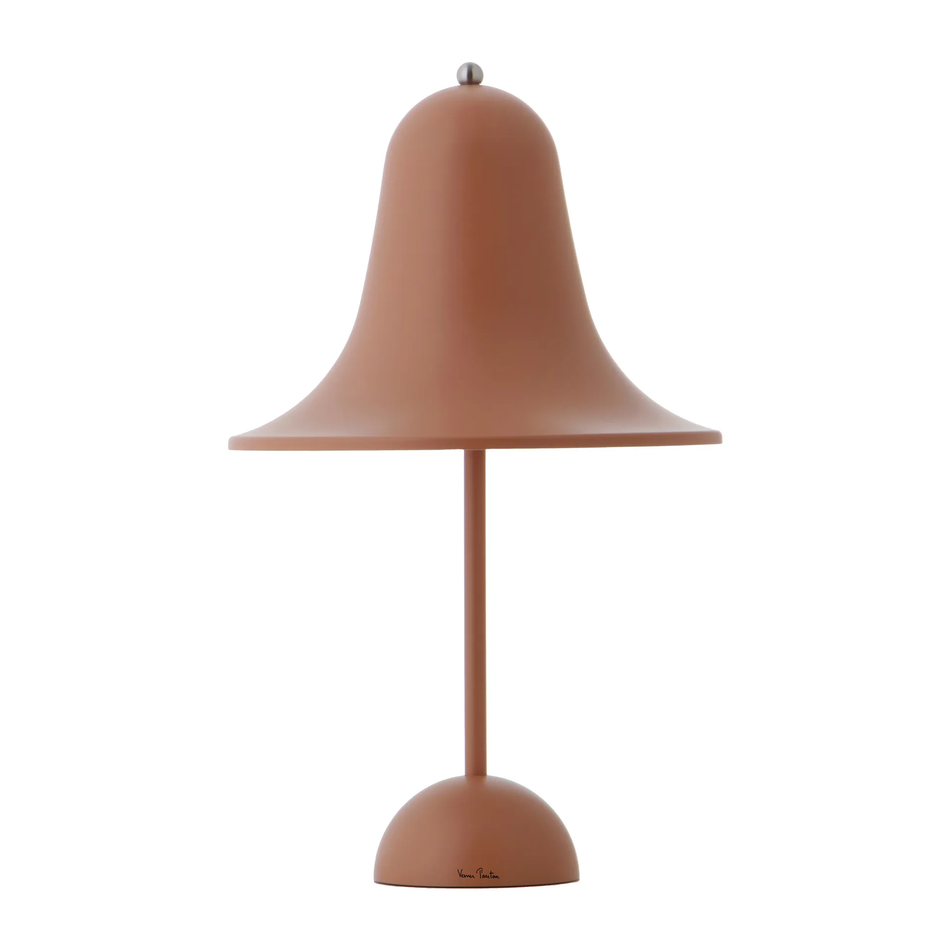 Lampe de table Pantop portable 30 cm, Terre cuite mate Verpan
