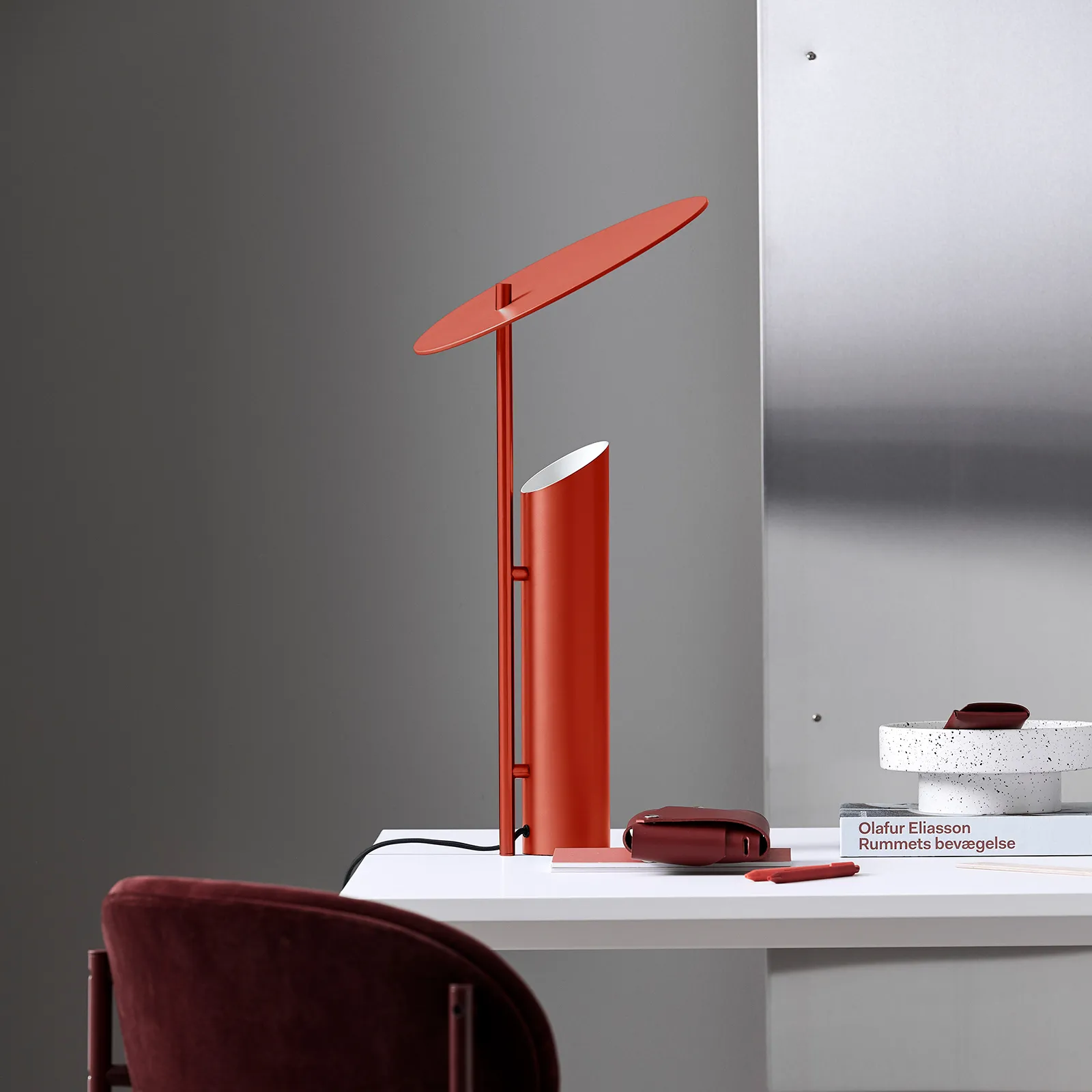 Lampe de table Reflect, Rouge Verpan