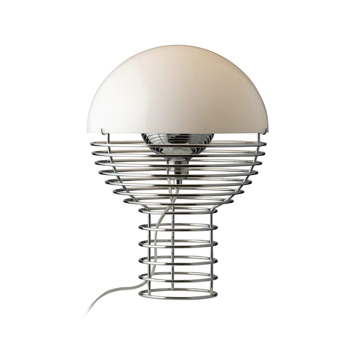 Lampe de table Wire Ø30 cm, Chrome-white Verpan