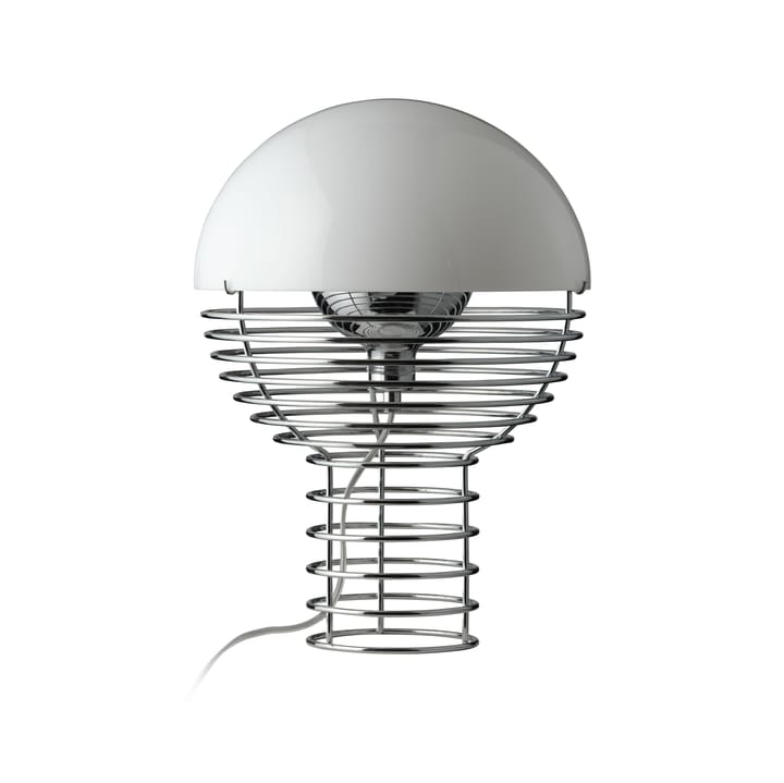 Lampe de table Wire Ø30 cm, Chrome-white Verpan