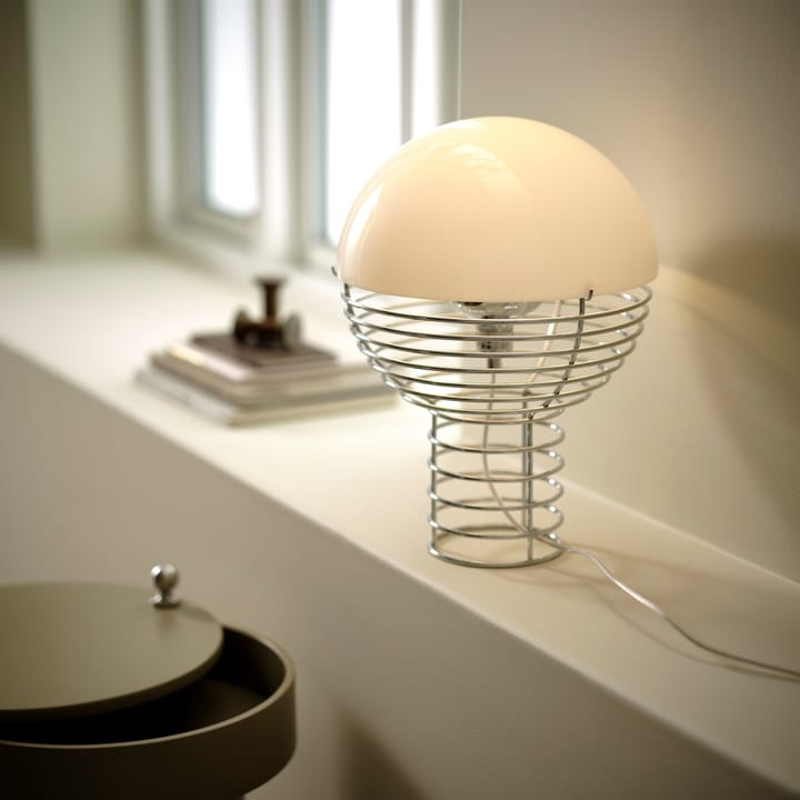 Lampe de table Wire Ø30 cm, Chrome-white Verpan