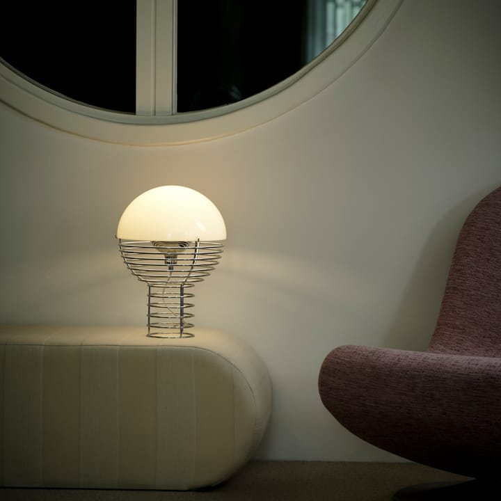 Lampe de table Wire Ø30 cm, Chrome-white Verpan