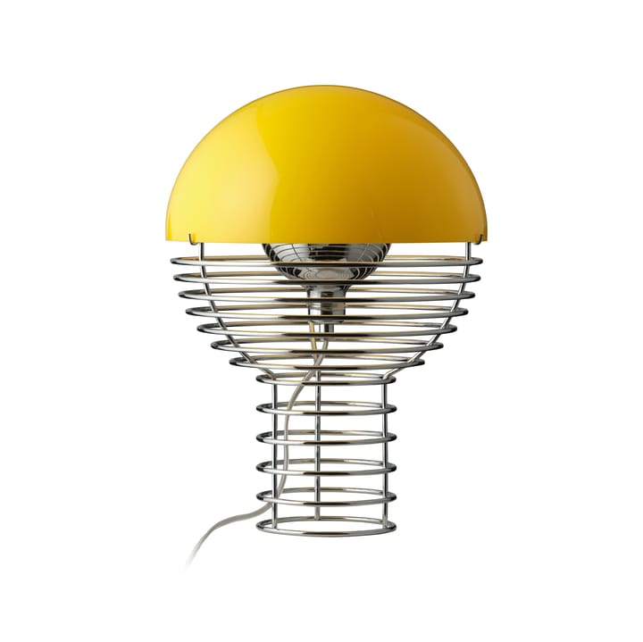 Lampe de table Wire Ø30 cm - Chrome-yellow - Verpan