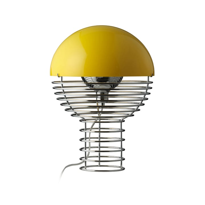 Lampe de table Wire Ø30 cm - Chrome-yellow - Verpan