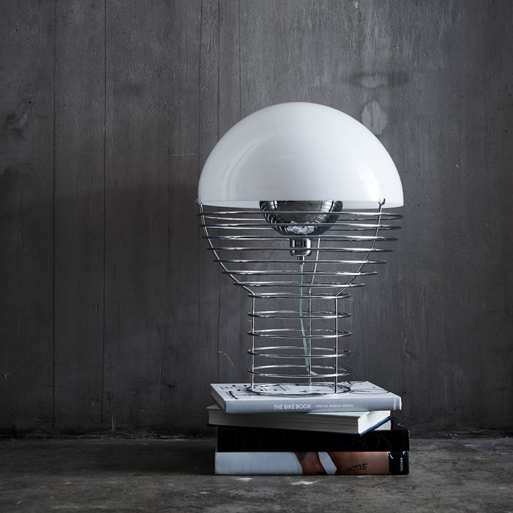 Lampe de table Wire Ø40 cm, Blanc Verpan