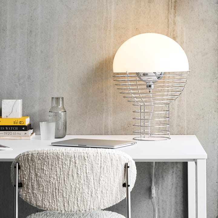 Lampe de table Wire Ø40 cm, Blanc Verpan