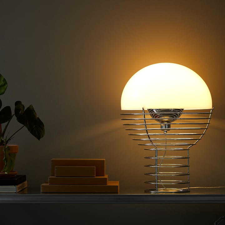 Lampe de table Wire Ø40 cm, Blanc Verpan