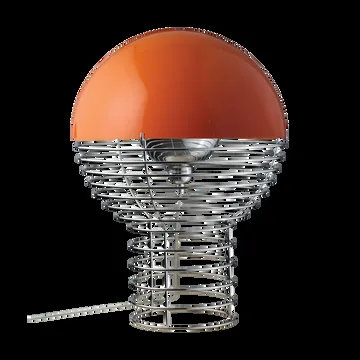 Lampe de table Wire Ø40 cm - Chrome-orange - Verpan
