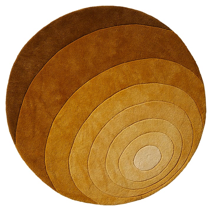 Tapis Luna �Ø120 cm - Dark yellow - Verpan