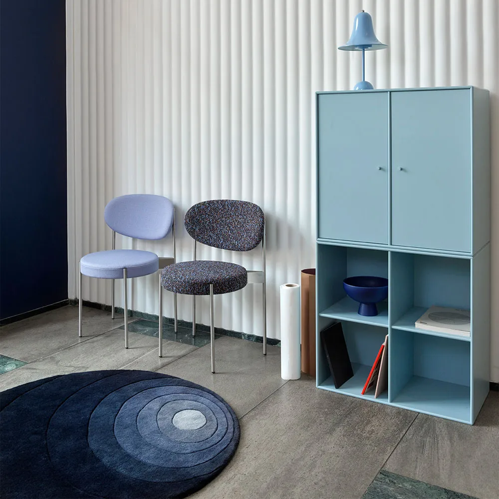 Tapis Luna rond, dark sand, 120 cm Verpan