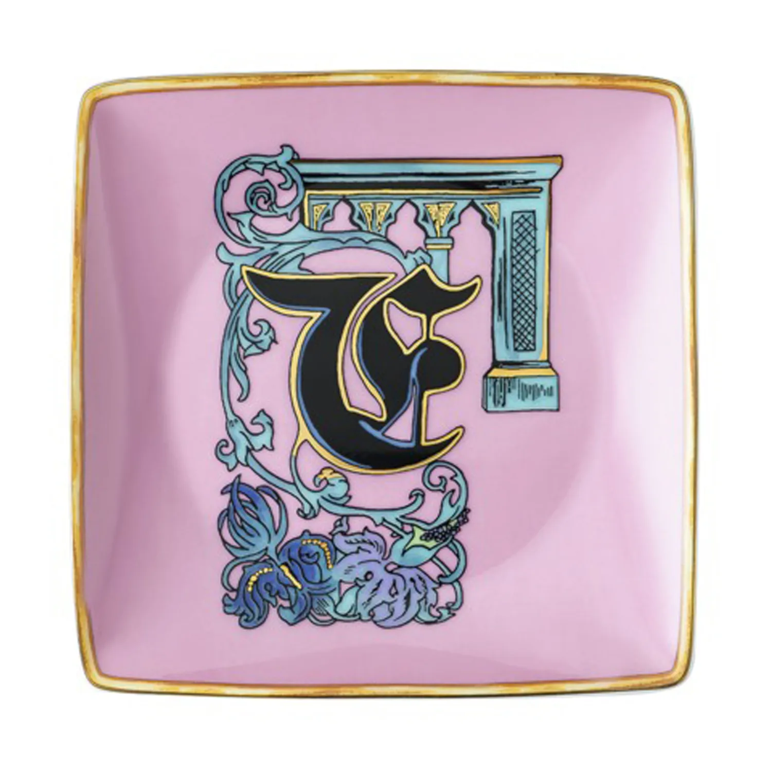 Assiette 12 cm Versace Holiday Alphabet, F Versace