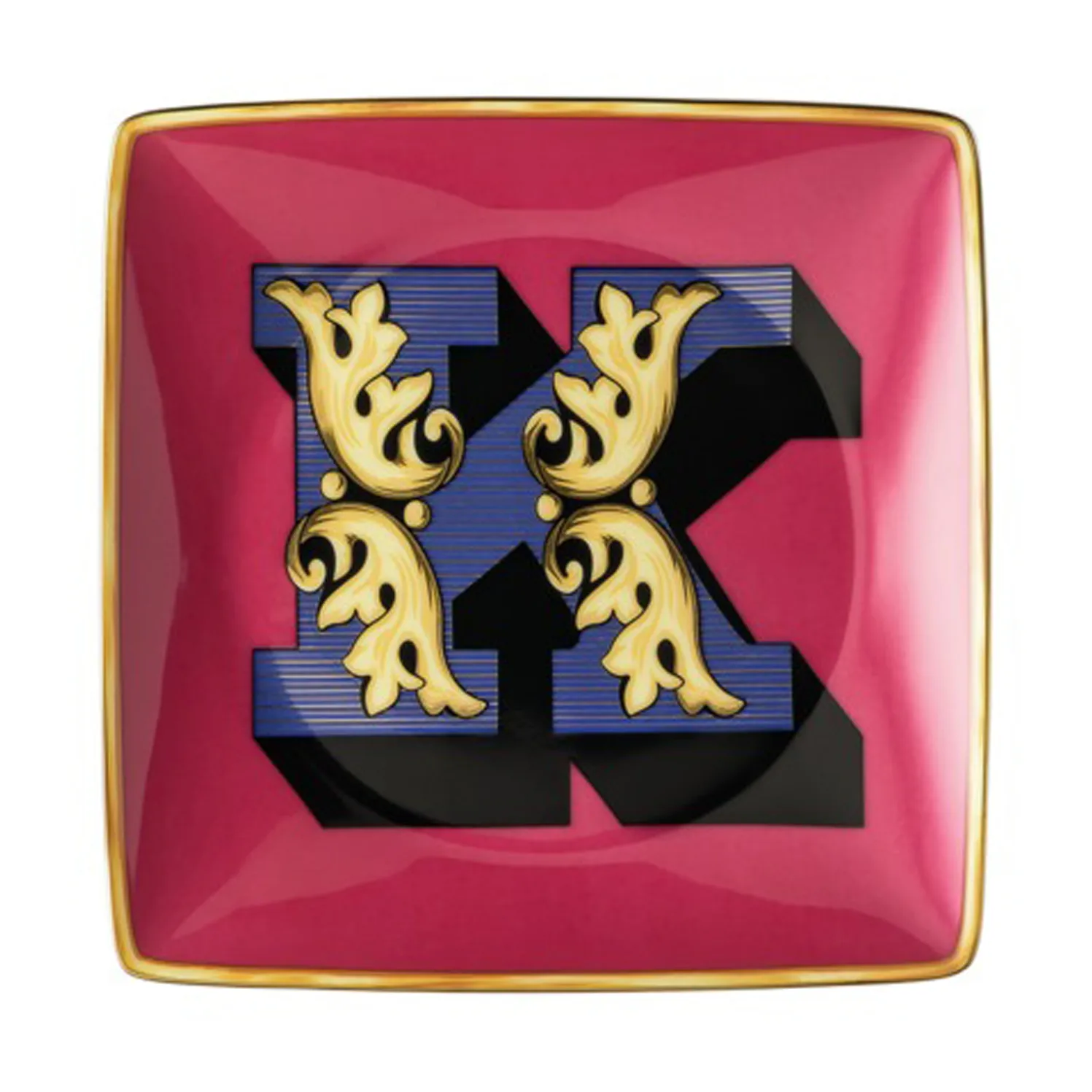 Assiette 12 cm Versace Holiday Alphabet, K Versace