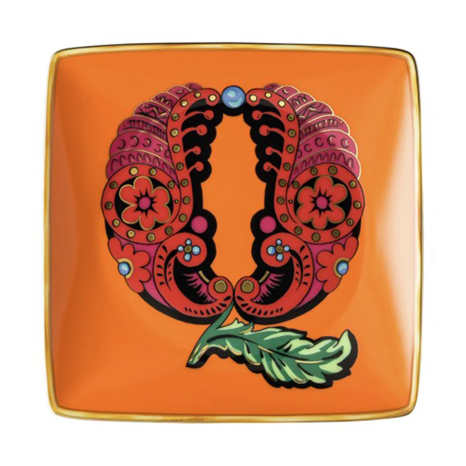 Assiette 12 cm Versace Holiday Alphabet, Q Versace