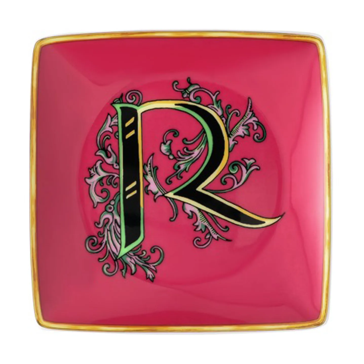 Assiette 12 cm Versace Holiday Alphabet, R Versace