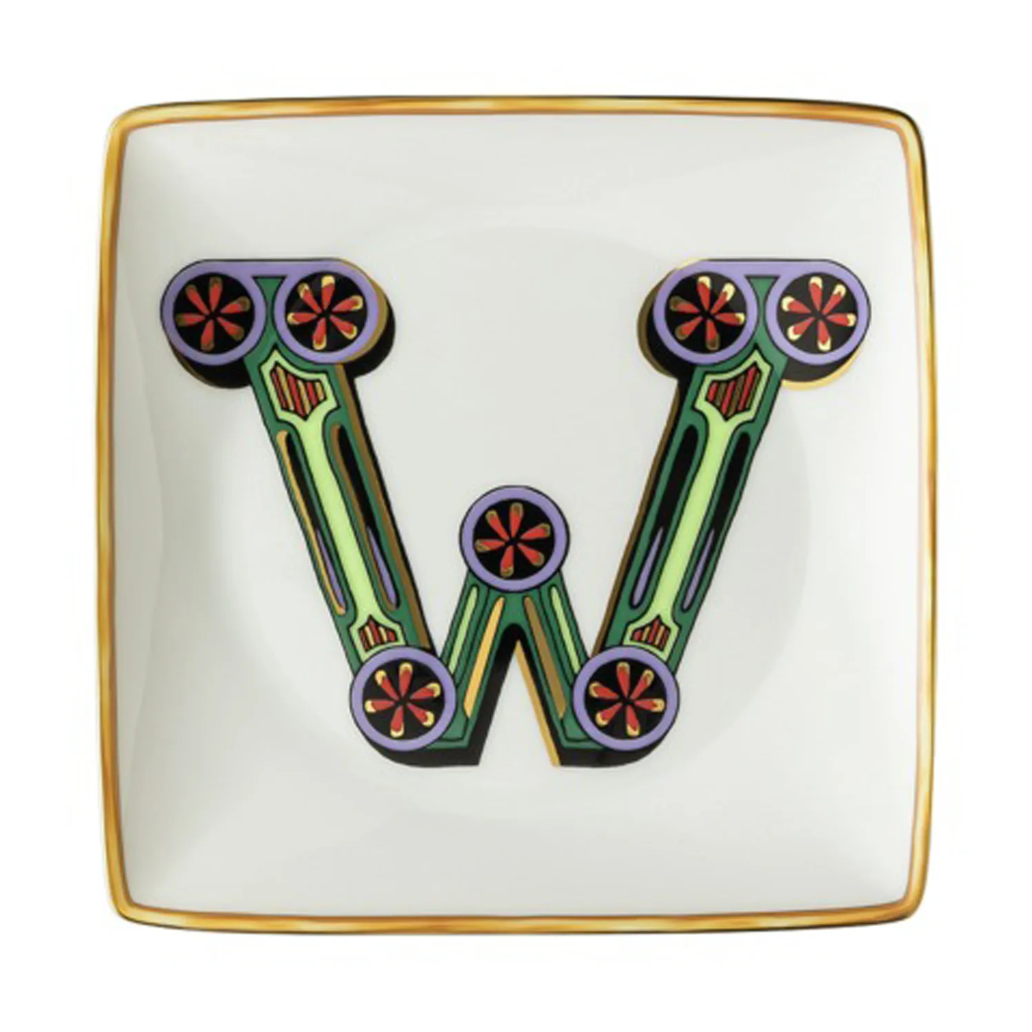 Assiette 12 cm Versace Holiday Alphabet, W Versace