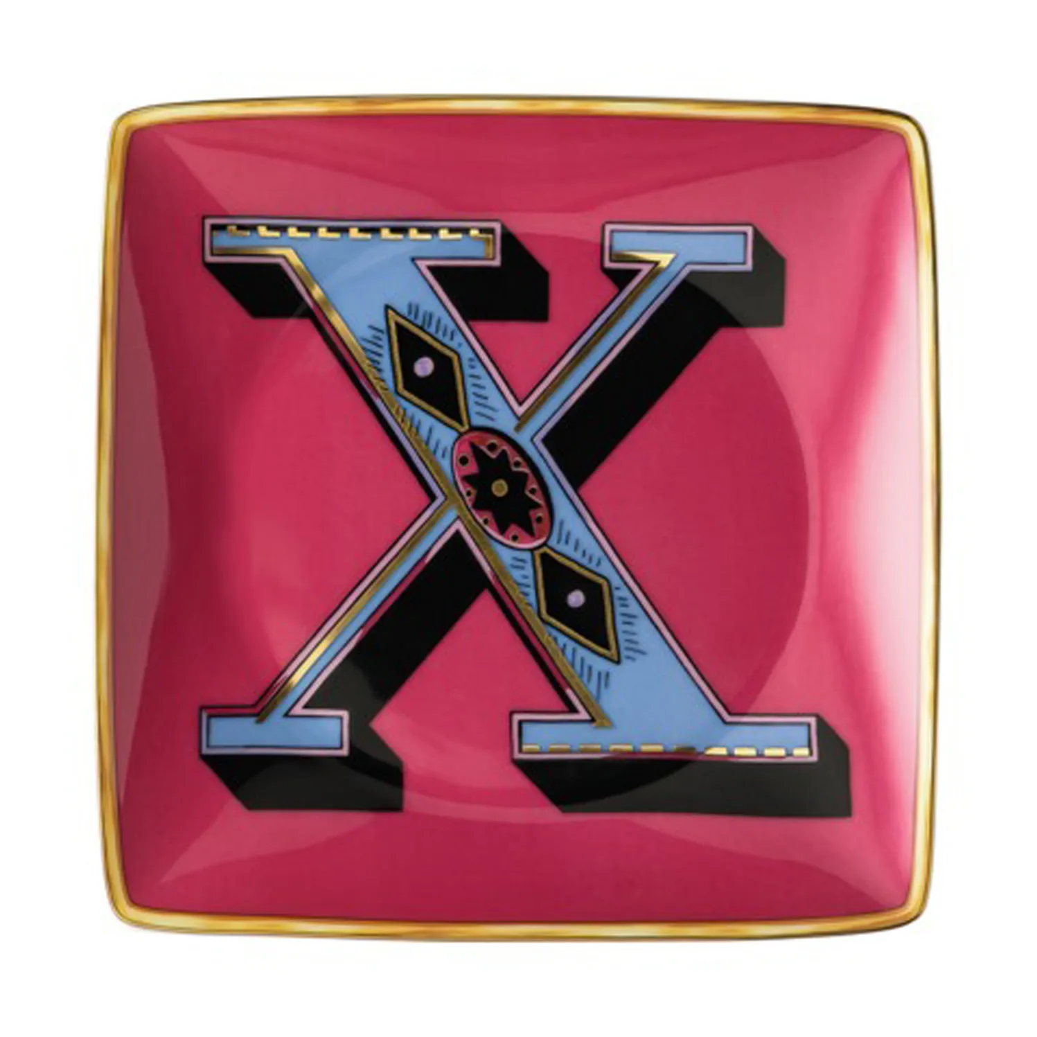 Assiette 12 cm Versace Holiday Alphabet, X Versace