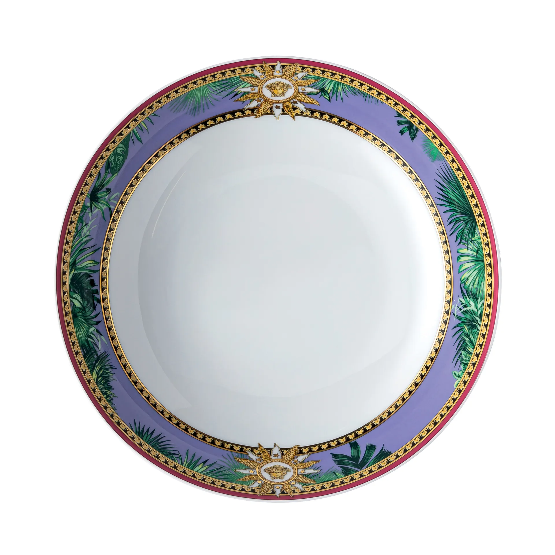Assiette creuse Versace Jungle Animalier 22 cm, Multi Versace