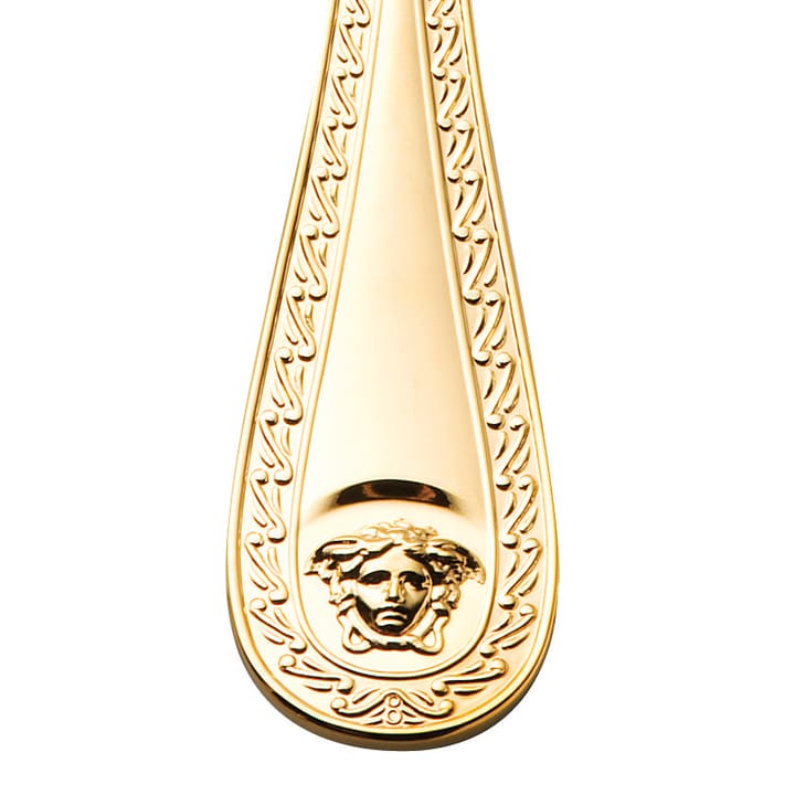 Cuillère à soupe Versace Medusa plaqué or, 20,5 cm Versace