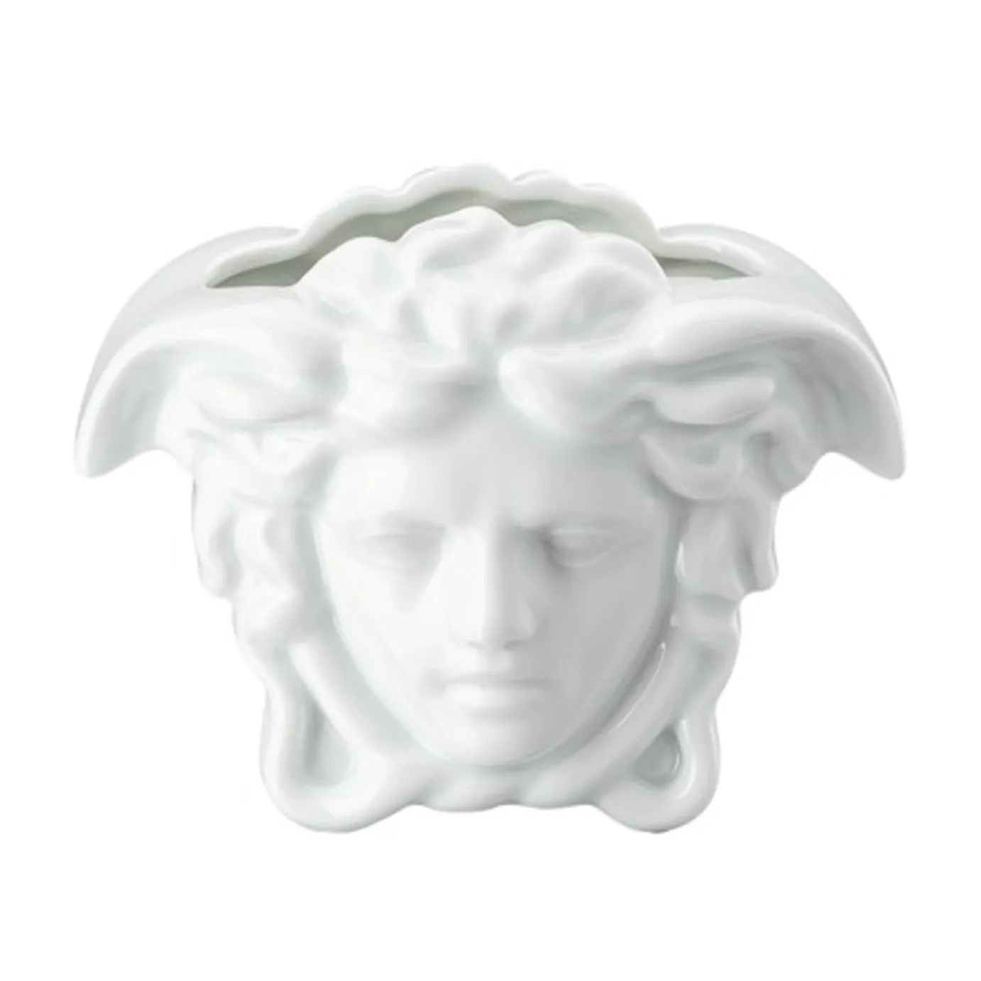 Vase Versace Medusa Grande 9 cm, Blanc Versace