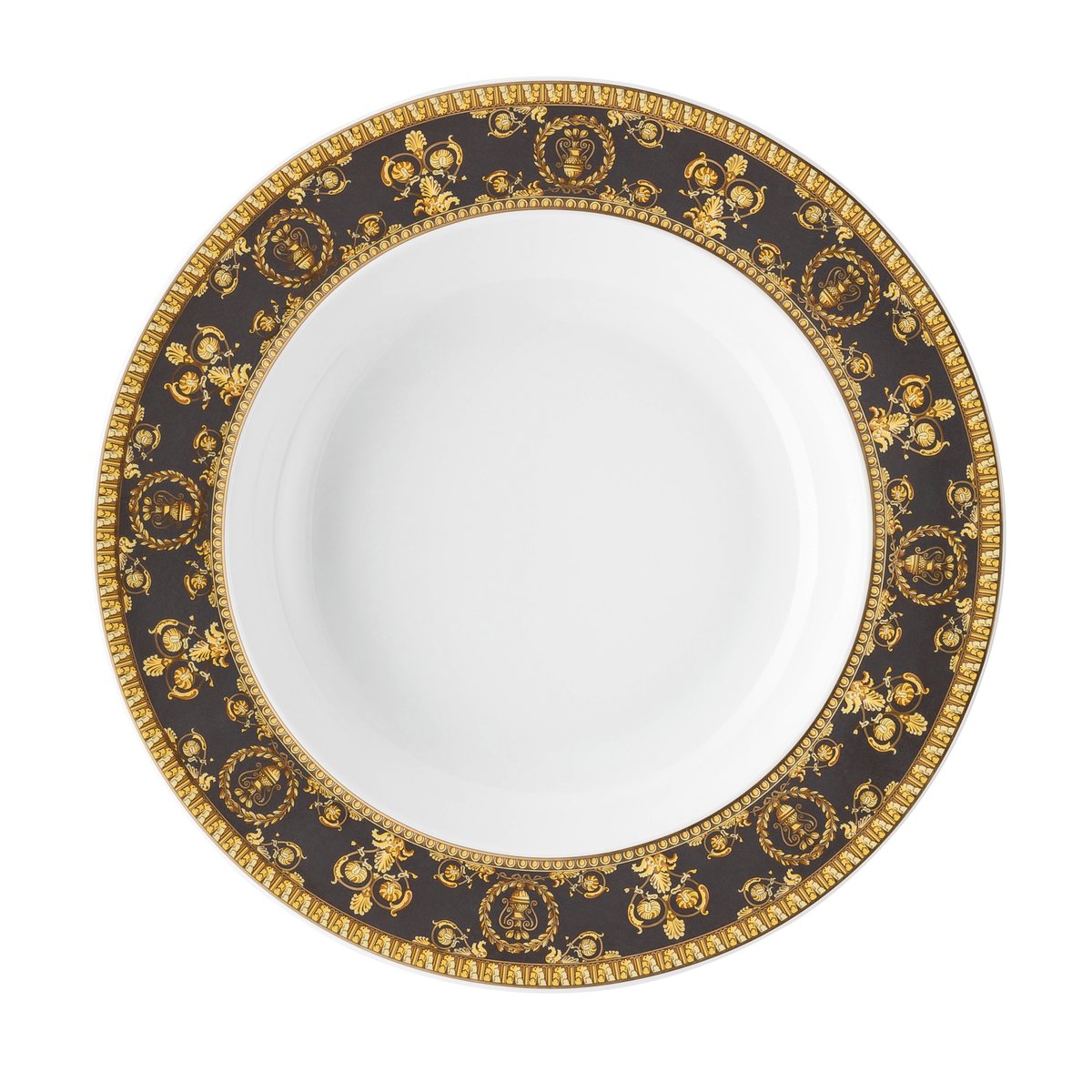 versace versace i love baroque assiette creuse nero