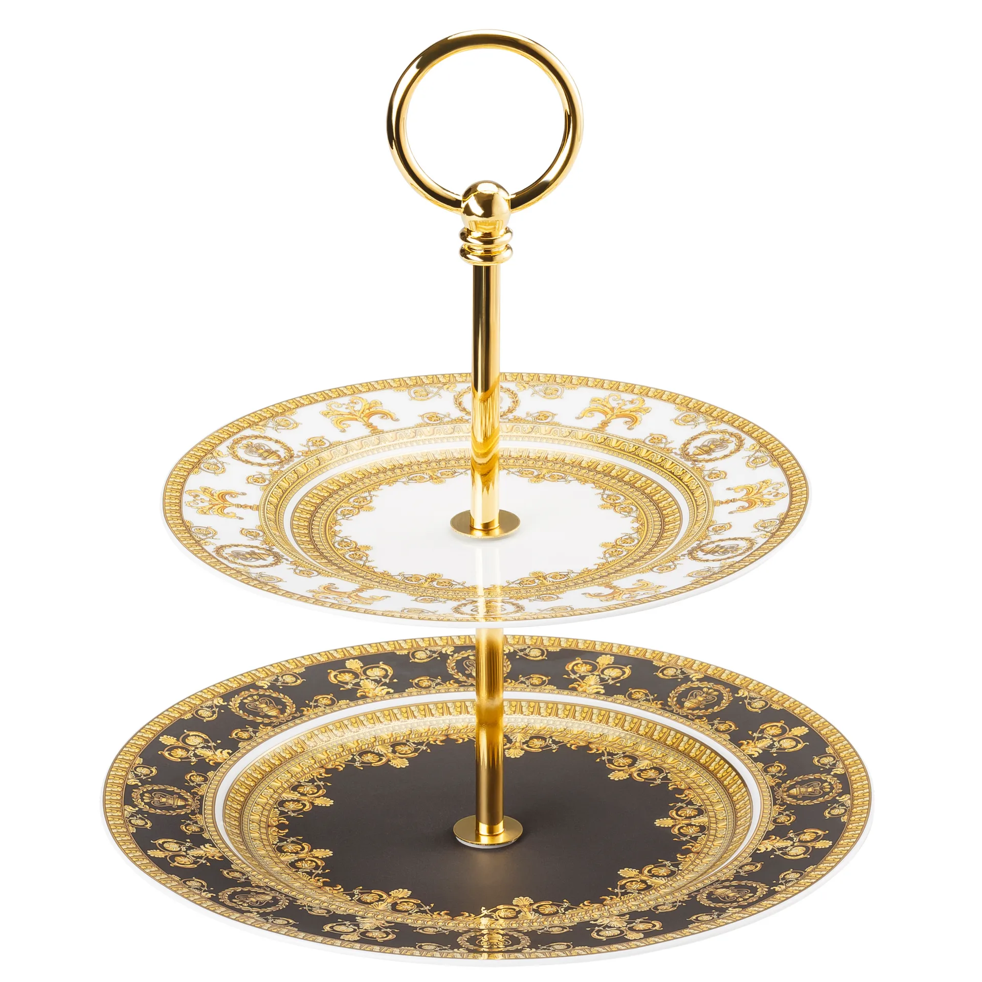 Versace I love Baroque présentoir à gâteaux, Deux étages Versace