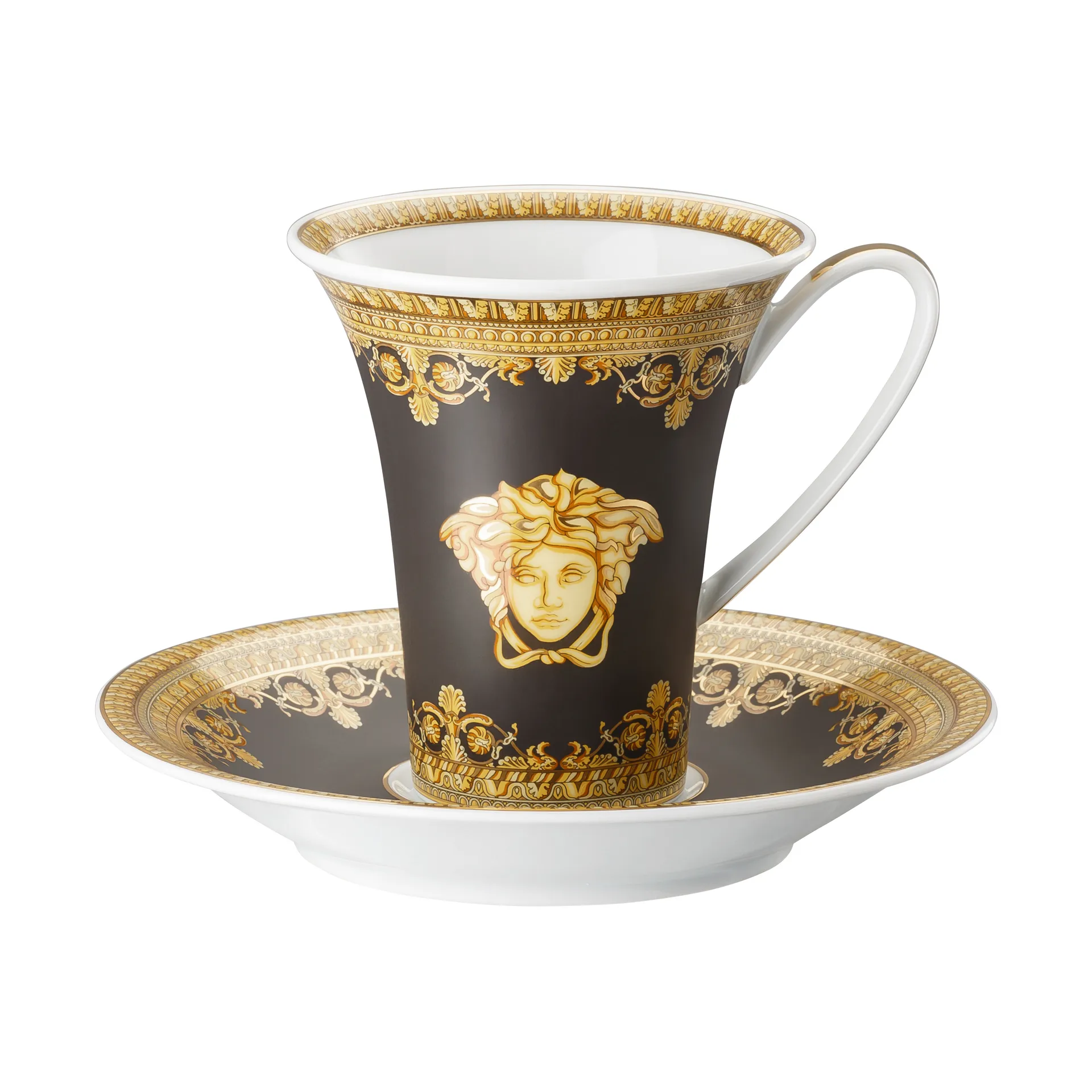 Versace I love Baroque tasse et soucoupe, Nero Versace