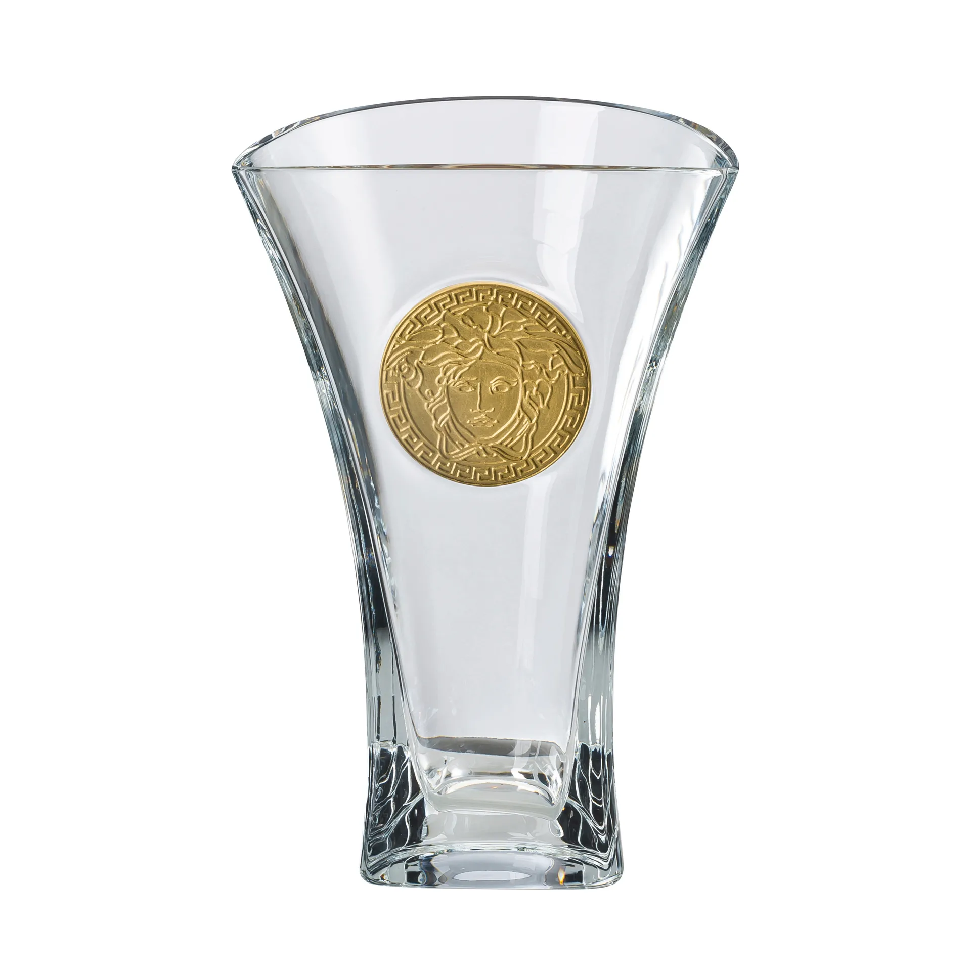Versace Medusa Madness vase transparent, Modèle moyen Versace