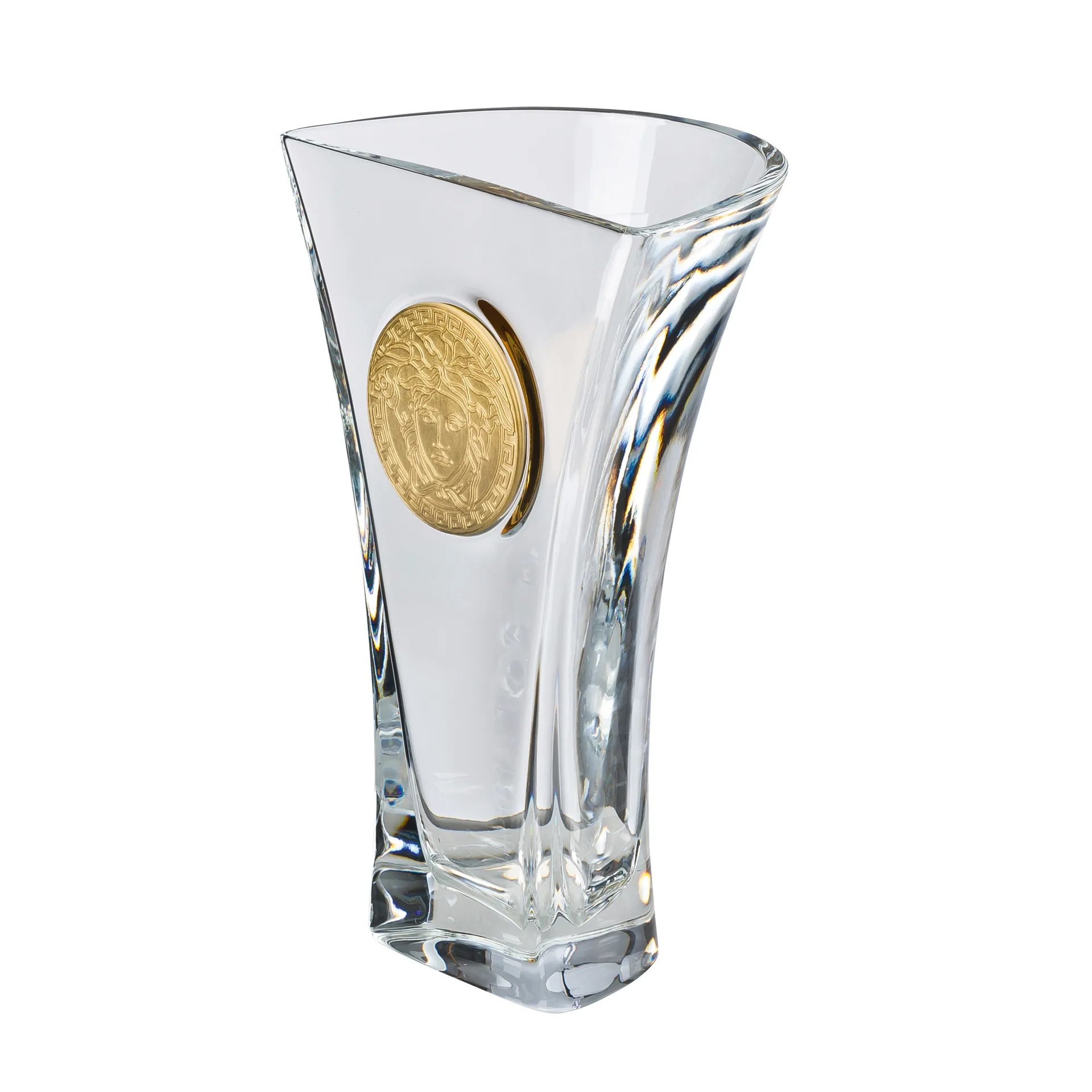 Versace Medusa Madness vase transparent, Modèle moyen Versace