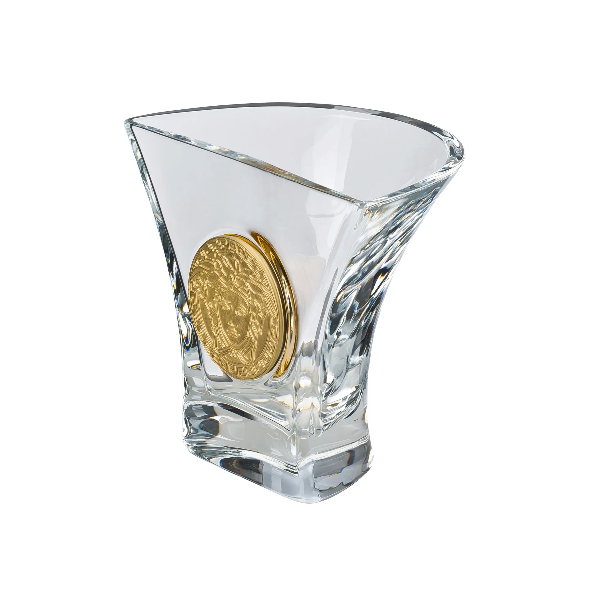 Versace Medusa Madness vase transparent, Petit modèle Versace