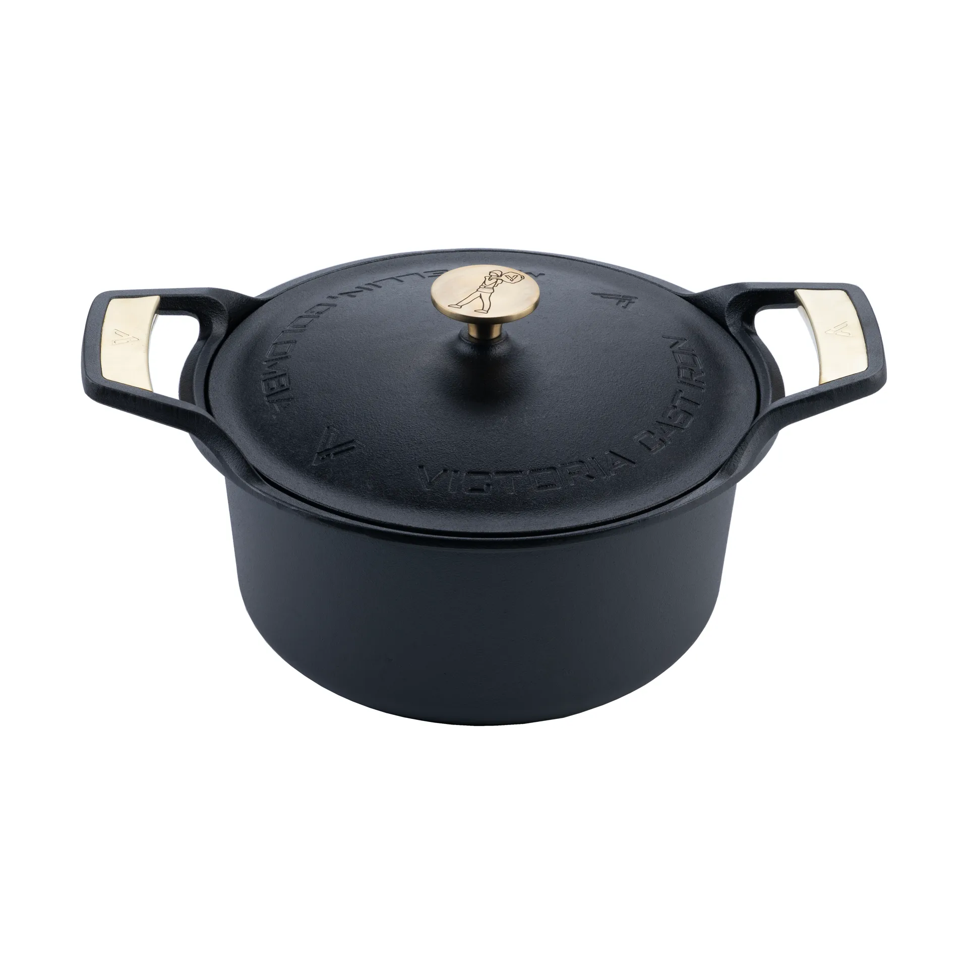 Cocotte Signature avec couvercle en fonte 5,5 L, Noir Victoria