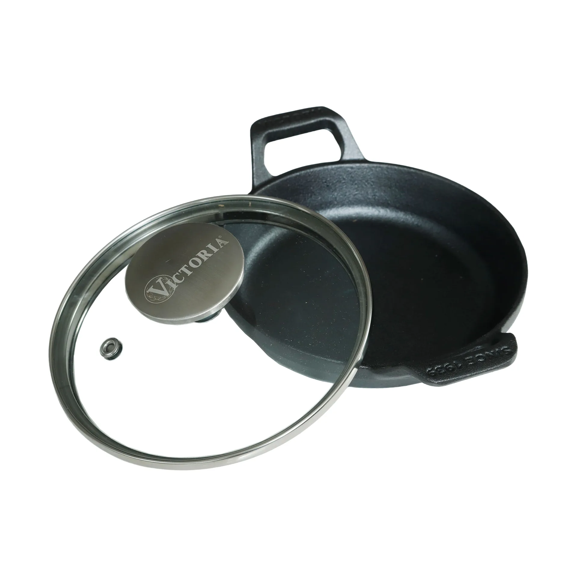 Mini cocotte ronde avec couvercle en verre en fonte émaillée, Ø14 cm Victoria