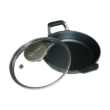 Mini cocotte ronde avec couvercle en verre en fonte émaillée - Ø14 cm - Victoria