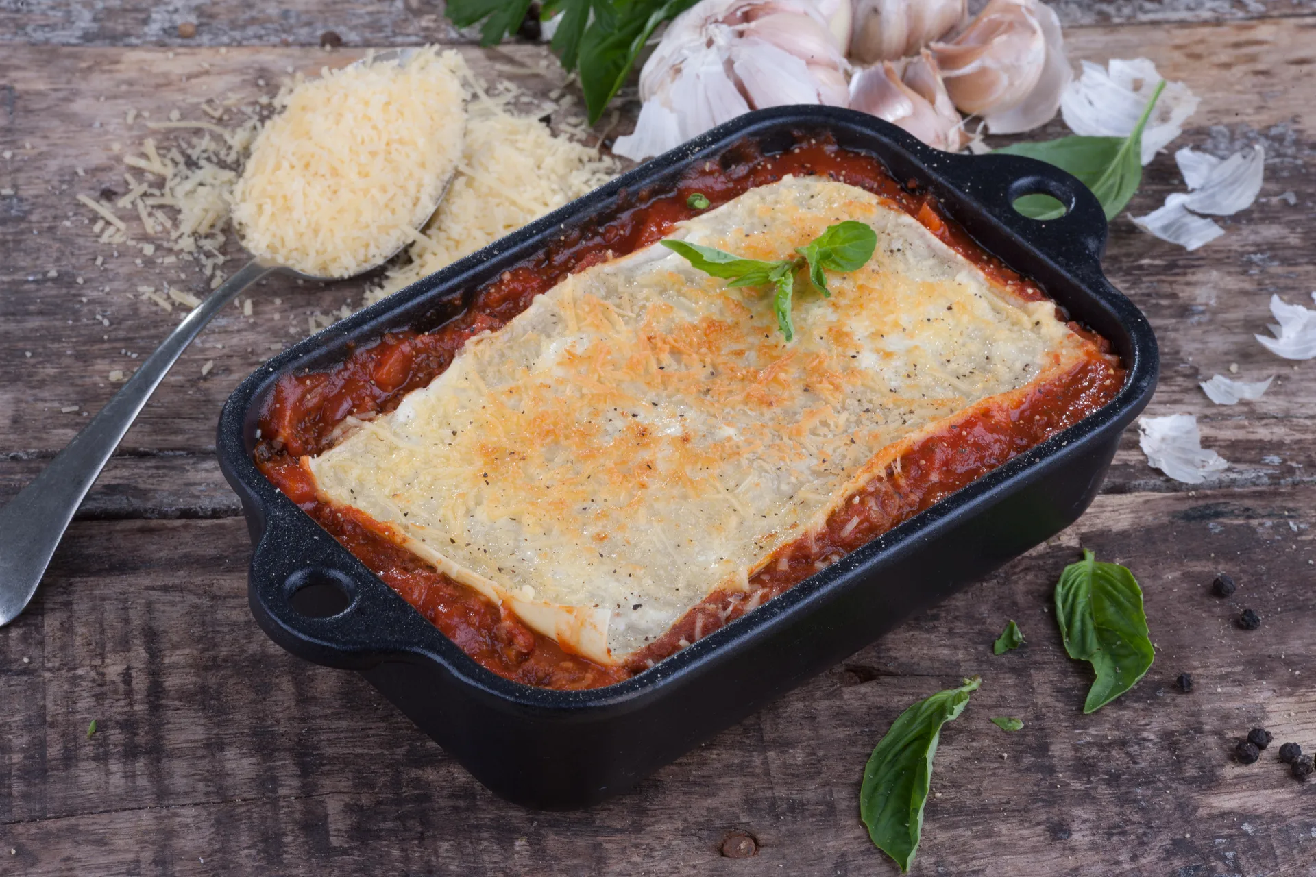 Plat à four en fonte émaillée 12x18 cm, Noir Victoria