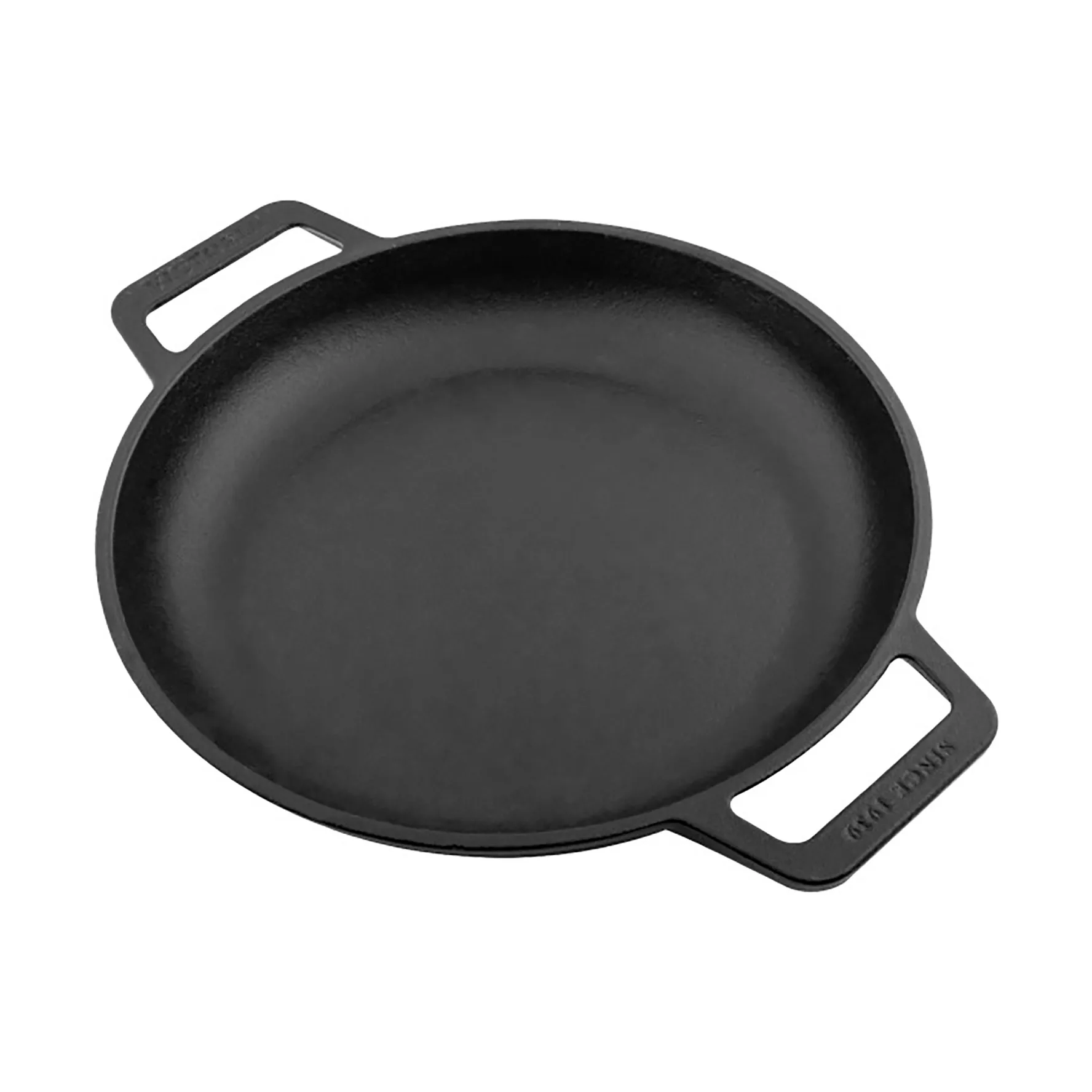 poêle en fonte plate deux poignées émaillée, Ø25 cm Victoria