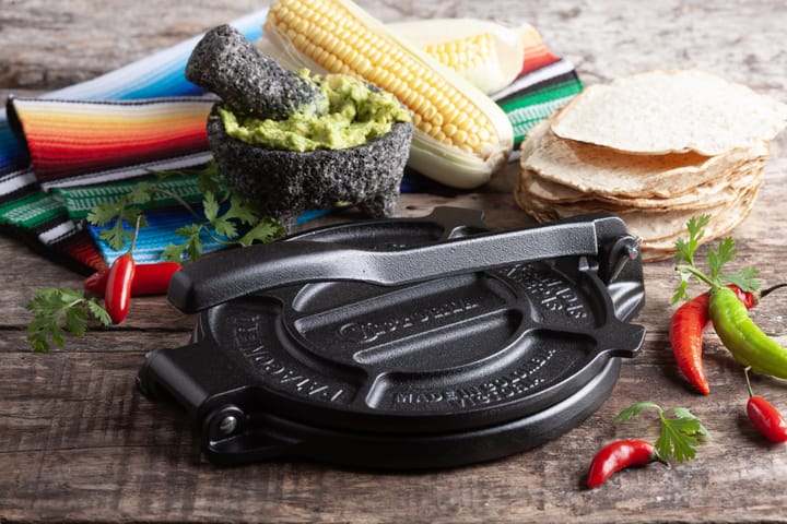 Presse à tortillas 16,5 cm fonte noire, Noir Victoria