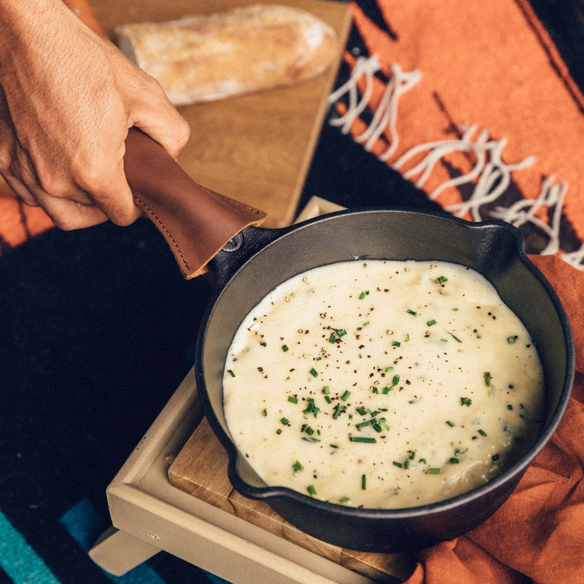 Support de poignée grand, Cuir Victoria