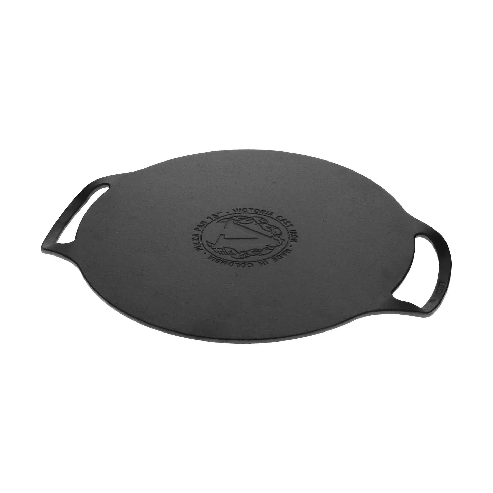 Victora pizza pan poêle en fonte à deux poignées émaillée, Ø38 cm Victoria