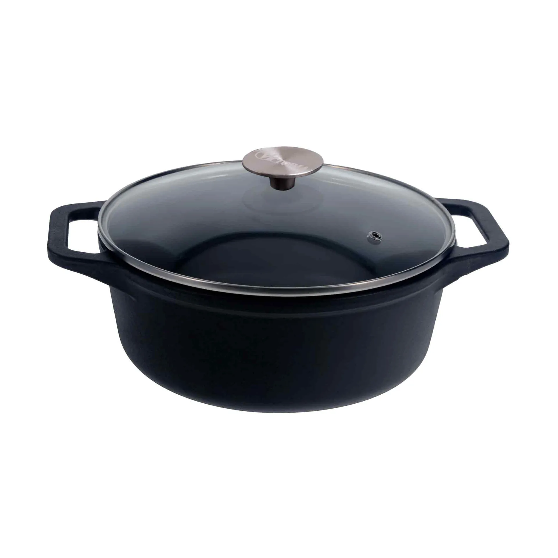 Victoria cocotte en fonte couvercle en verre enameled, 3,8 L Victoria