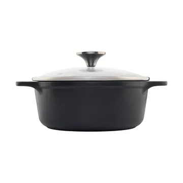 Victoria cocotte en fonte couvercle en verre pre-seasoned - 1,9 L - Victoria