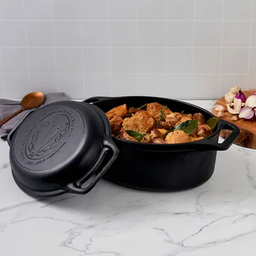 Victoria cocotte et moule à pain en fonte émaillée - 2 pièces - Victoria