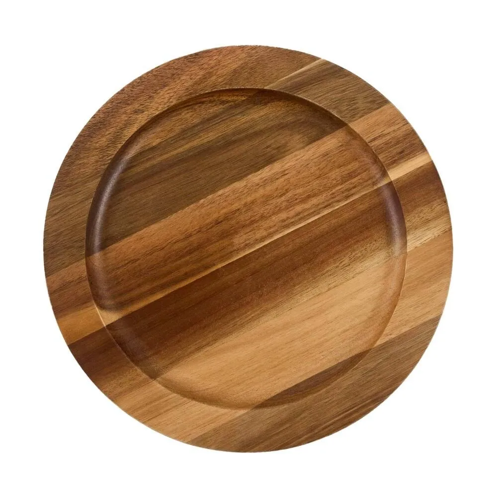 Victoria dessous-de-plat rond en bois d’acacia, 21,5x16,6 cm Victoria