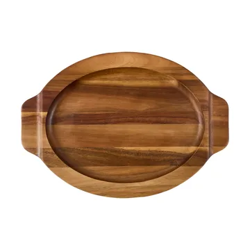 Victoria plat de service ovale en acacia - 29,4x19 cm - Victoria