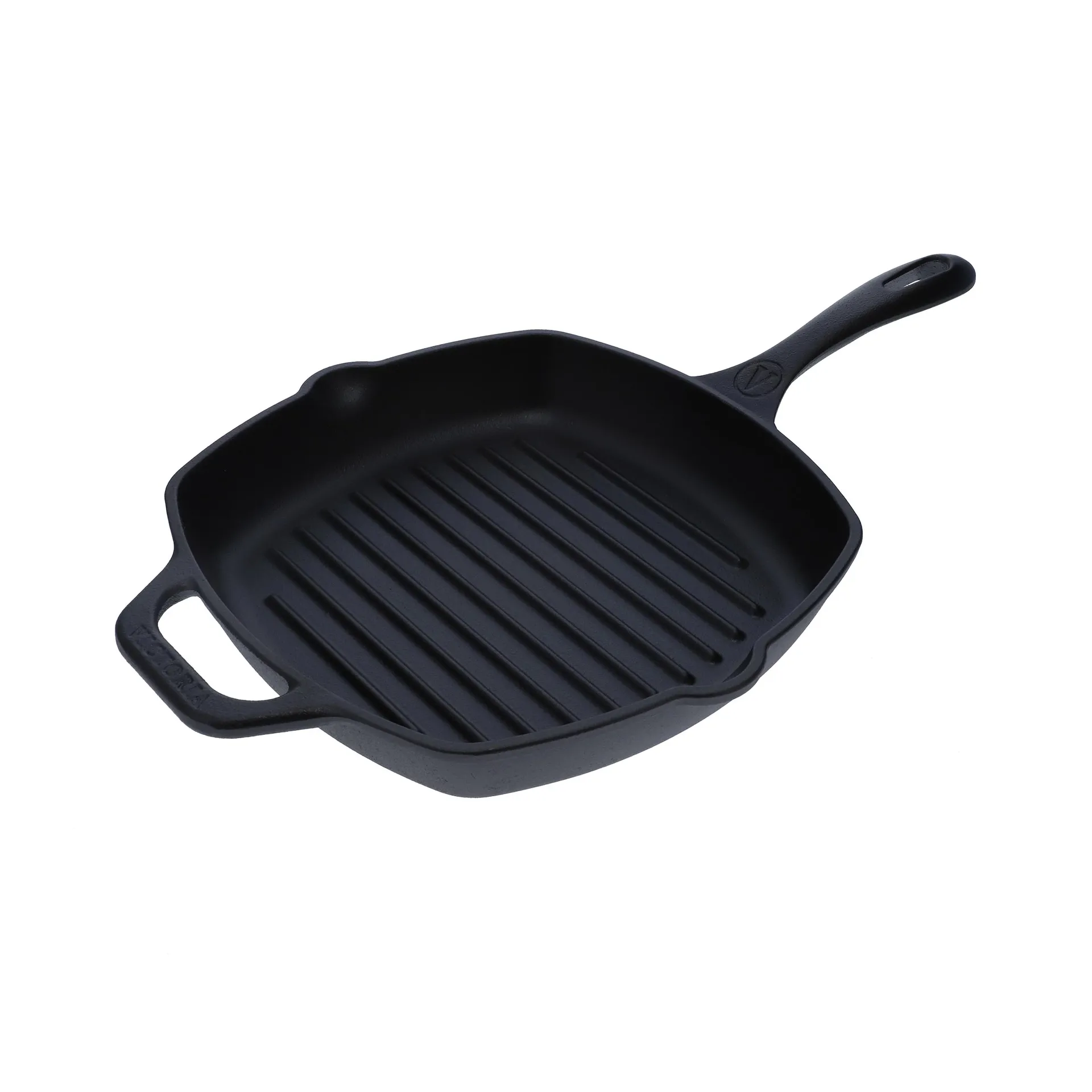 Victoria poêle grill carrée en fonte émaillée, 44,1x28,4 cm Victoria