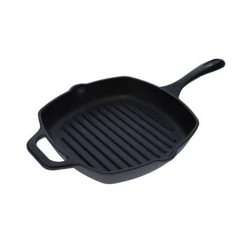 Victoria poêle grill carrée en fonte émaillée - 44,1x28,4 cm - Victoria