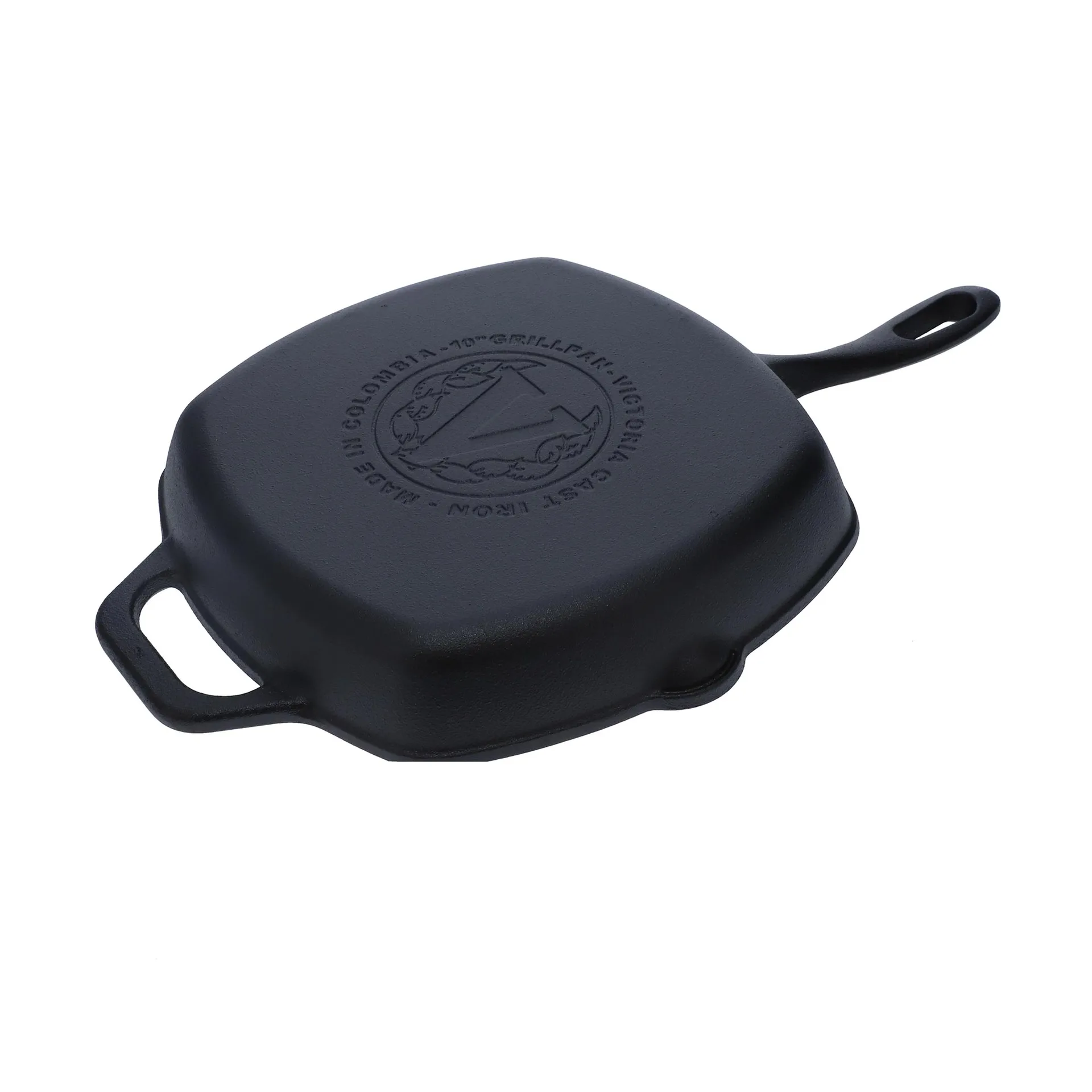 Victoria poêle grill carrée en fonte émaillée, 44,1x28,4 cm Victoria