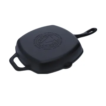 Victoria poêle grill carrée en fonte émaillée - 44,1x28,4 cm - Victoria