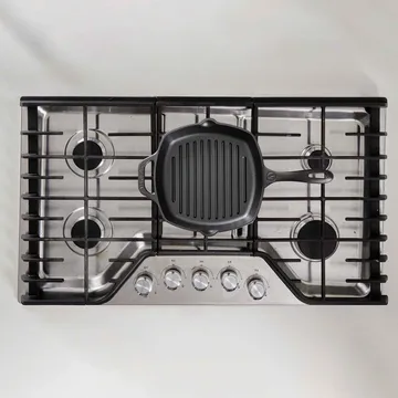 Victoria poêle grill carrée en fonte émaillée - 44,1x28,4 cm - Victoria